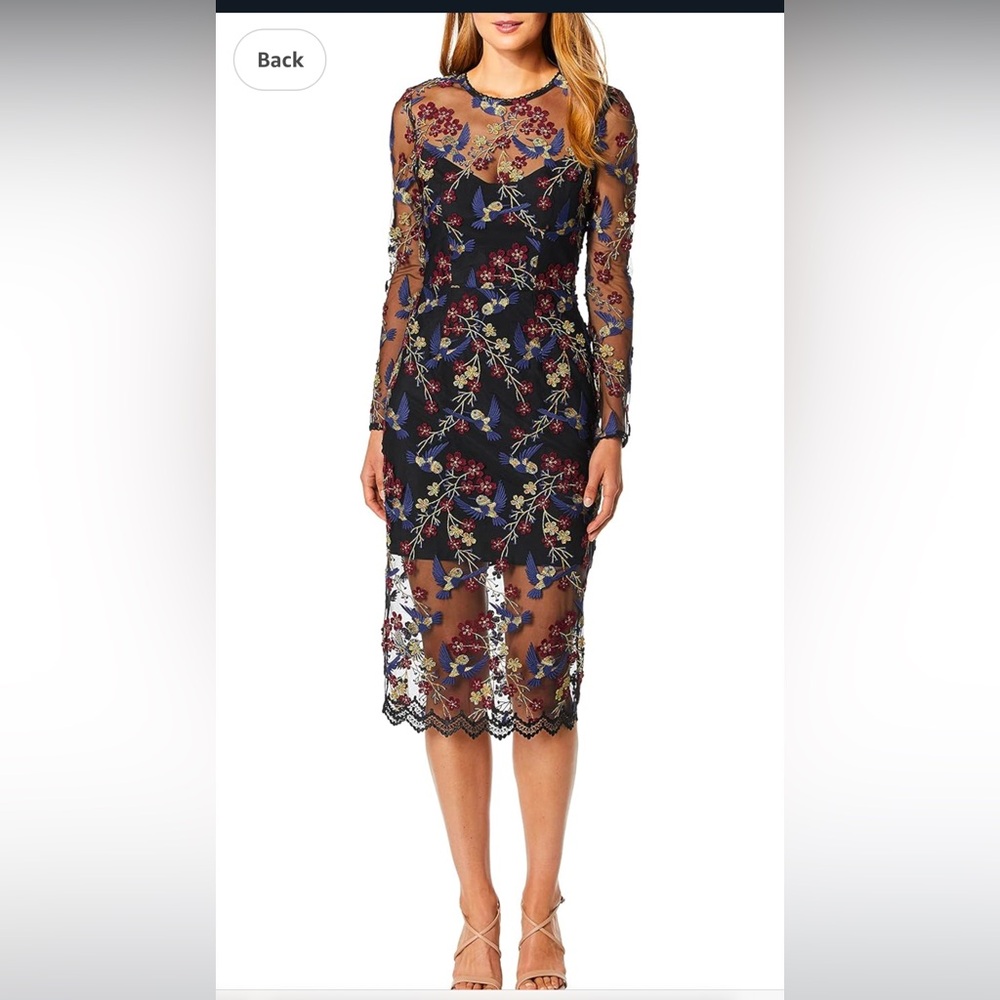 Sophia Black Hummingbird Dress